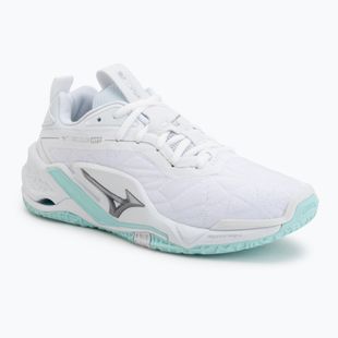 Buty do piłki ręcznej damskie Mizuno Wave Stealth Neo 2 white/blue tint
