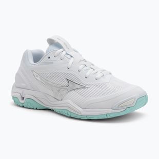 Buty do piłki ręcznej damskie Mizuno Wave Stealth 6 white/blue tint