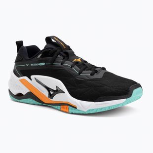 Buty do piłki ręcznej Mizuno Wave Stealth Neo 2 black/tangelo/ice green
