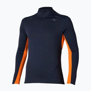 Longsleeve do biegania męski Mizuno Tech Thermal Charge Half Zip baritone blue