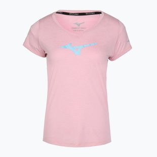 Koszulka do biegania damska Mizuno Core Runbird Tee bleached mauve