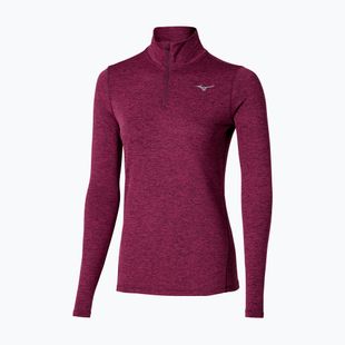 Bluza do biegania damska Mizuno Core Impulse Half Zip Tee dark purple