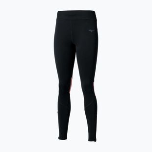 Legginsy do biegania damskie Mizuno Active Warmalite Long black/mauve