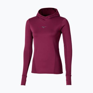 Bluza do biegania damska Mizuno Active Warm Hooded dark purple