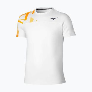 Koszulka tenisowa męska Mizuno Daybreakers Shadow white/citrus