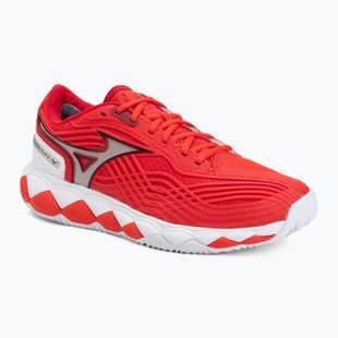 Buty do tenisa Mizuno Wave Enforce Tour 2 CC fiery red/white/sun-dried toma