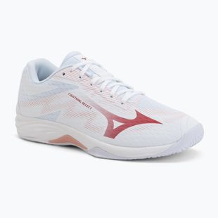 Buty do siatkówki damskie Mizuno Lightning Select white/rose elegance/lava falls