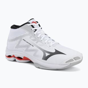 Buty do siatkówki Mizuno Wave Lightning Pro Mid white/black/fiery red