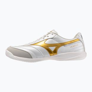 Buty piłkarskie Mizuno Morelia Sala Pro IN white/football gold/galaxy sil