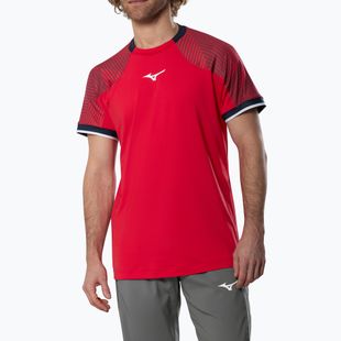 Koszulka męska Mizuno Stargazer Shadow Tee fiery red