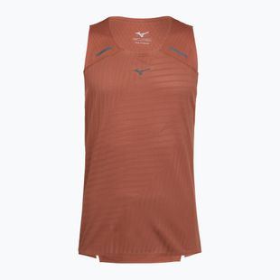 Koszulka do biegania męska Mizuno Tech Light Tank copper brown