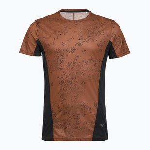 Koszulka do biegania męska  Mizuno Active DryAeroFlow Graphic copper brown
