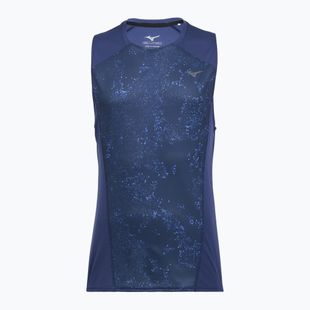 Koszulka do biegania męska Mizuno Active DryAeroFlow Graphic Tank Top estate blue