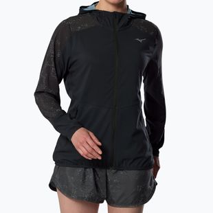 Kurtka do biegania damska Mizuno Active Alpha Hooded black