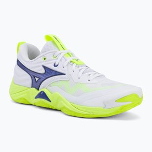 Buty do siatkówki Mizuno Wave Momentum Elite white/lightning yellow/dazzling blue