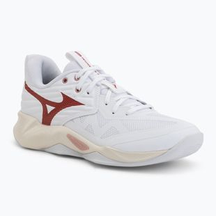 Buty do siatkówki damskie Mizuno Wave Momentum Pro white/rose elegance/lava falls