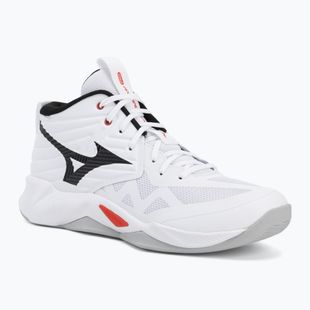 Buty do siatkówki Mizuno Wave Momentum Pro Mid white/black/fiery red