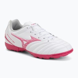 Buty piłkarskie dziecięce Mizuno Monarcida Neo III Select Jr AS white/fuchsia purple