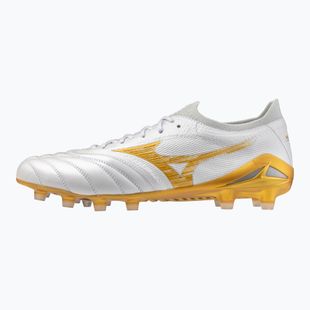 Buty piłkarskie Mizuno Morelia Neo IV Beta Japan FG white/mp gold/cool gray 3c