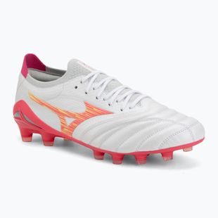 Buty piłkarskie Mizuno Morelia Neo IV Beta Japan FG white/pink tetra/fuchsia purple