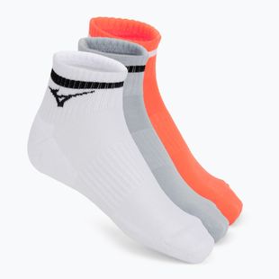 Skarpety Mizuno Training With Line white/cloudspace/lava orange