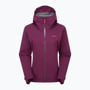 Kurtka przeciwdeszczowa damska Rab Downpour Light mulberry