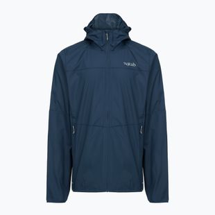 Kurtka przeciwiatrowa męska Rab Windgather Hoody tempest blue