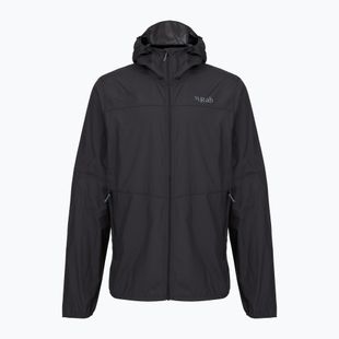 Kurtka przeciwiatrowa męska Rab Windgather Hoody black