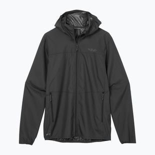 Kurtka przeciwiatrowa męska Rab Windgather Hoody black