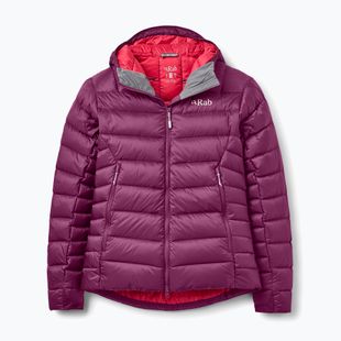 Kurtka puchowa damska Rab Electron Pro Hoody mulberry