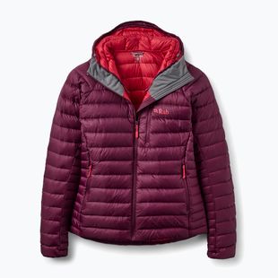 Kurtka puchowa damska Rab Microlight Alpine Hoody mulberry