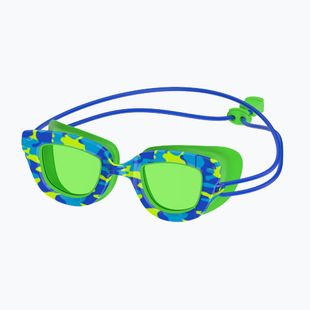 Okulary do pływania dziecięce Speedo Sunny G Pop Seasiders Print speedo blue camo/jello green