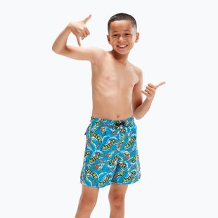 Szorty kąpielowe dziecięce Speedo Printed 15" bolt/bright yellow/salso/lawn