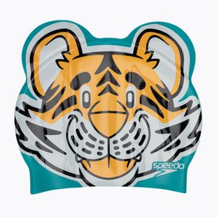 Czepek pływacki dziecięcy Speedo Printed Character aanadi orange/aquarium