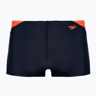Bokserki pływackie dziecięce Speedo HyperBoom Splice Aquashort navy/orange