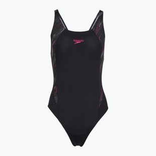 Strój pływacki jednoczęściowy damski Speedo HyperBoom Splice Muscleback black/electric pink