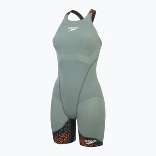 Strój pływacki damski Speedo Fastskin LZR Ignite Kneeskin country green/black/nectarine