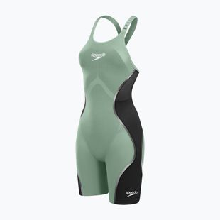 Strój startowy damski Speedo Fastskin LZR Pure Intent 2.0 Openback Kneeskin country green/black/tridescent