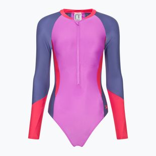 Strój pływacki jednoczęściowy damski Speedo Colour Block neon violet