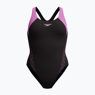 Strój pływacki jednoczęściowy damski Speedo HyperBoom Splice Racerback neon violet
