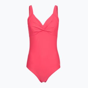 Strój pływacki jednoczęściowy damski Speedo Shaping Cross Knot raspbery fill/vermilion/punch
