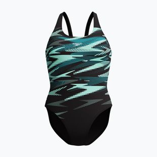 Strój pływacki jednoczęściowy damski Speedo Hyperboom Placement Muscleback dark teal