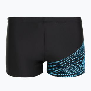 Bokserki pływackie męskie Speedo Medley Logo Aquashort black/picton blue