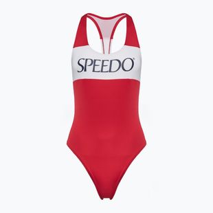 Strój pływacki jednoczęściowy damski Speedo Colourblock Racerback high risk red