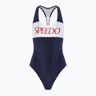 Strój pływacki jednoczęściowy damski Speedo Colourblock Racerback peacoat