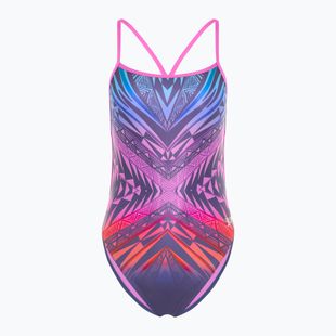 Strój pływacki jednoczęściowy damski Speedo Placement Digital Vback balance blend/hapuna blue