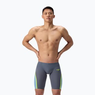 Jammery pływackie męskie Speedo Fastskin LZR Intent 2.0 Jammer grey lead/acadia blue/hyper yellow