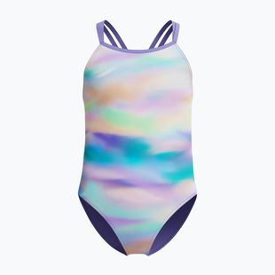 Strój pływacki jednoczęściowy dziecięcy Speedo Printed Twinstrap purple fog