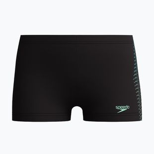 Bokserki pływackie dziecięce Speedo Plastisol Placement Aquashort black/alfalfa green