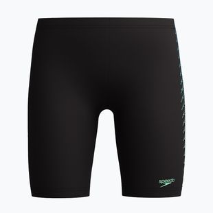 Jammery pływackie dziecięce Speedo Plastisol Placement Jammer black/alfalfa green
